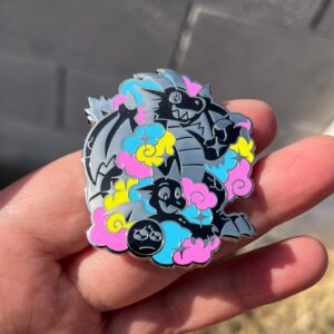 "Rawr-sitive Transformation" enamel pin