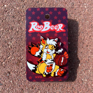 "RooBeer" enamel pin